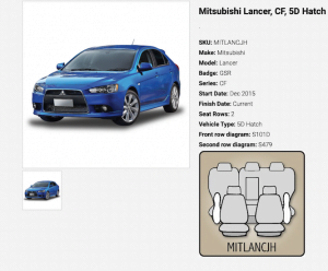 MITSUBISHI LANCER 15 ON