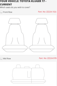 TOYOTA KLUGER 2014 ON