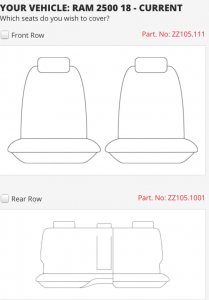 RAM 2500 LARAMIE 5 SEAT DUAL CAB