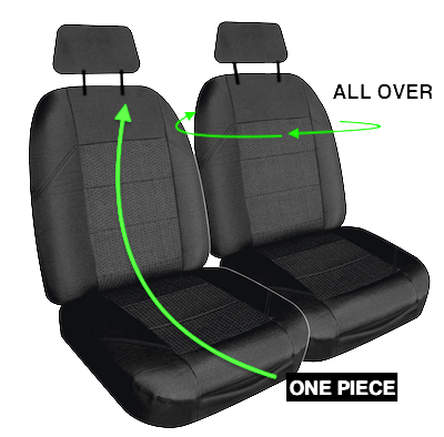Heavy Duty Waterproof Jacquard Front Seat Covers With A Custom Made Rear Available - Shear Comfort Seat Covers Canada