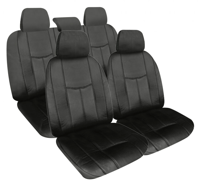 To Suit Subaru Forester Sj S4 All Badges Suv 2018 8 Leather Look Front Rear Seat Covers - Seat Covers For Subaru Forester 2020