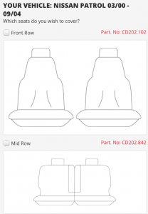 NISSAN PATROL FRONT AND MIDDLE GU 00-04